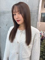 ロンドメリア 天神大名店(Lond Melia) 小顔に見せるヘア/ワンレン/ボブウルフ/ネビージュ/黒髪カタログ