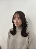 韓国風レイヤー 前髪カット レイヤーカット くびれヘア