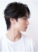 ソフトツーブロック/刈り上げ/センターパート/ツイスト/ビジネス