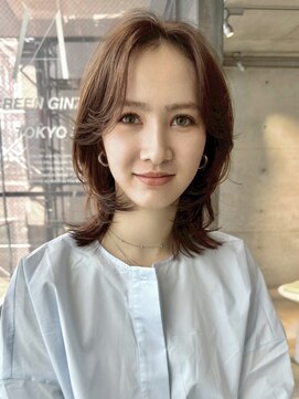 スクリーンギンザメゾン 銀座(SCREEN GINZA MAISON.) クラゲヘアー/小顔に見せるヘア/ココアベージュ/銀座