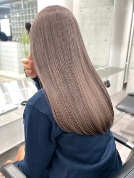 サンクマーケット 渋谷(cinq MARKET) 渋谷ミルクティーベージュハイトーンカラーヘーゼルベージュ韓国