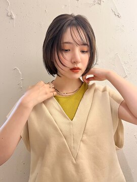 ラミエ バイ メルト 吉祥寺(lamie by melt) 小川吉祥寺ブリーチなしカラーベージュボブフェイスレイヤー小顔