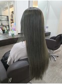 美髪縮毛矯正/ブリーチなし/ロングヘア/千葉