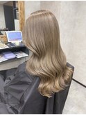 バレイヤージュ、ハイライト、レイヤーロング、キッズカット