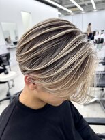 エゴル オム 名古屋栄(ENGOL homme)&nbsp;ホワイトベージュバレイヤージュ/ブリーチ