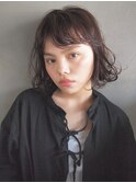 ショートボブに無造作ウェーブ＊ウェットスタイリング