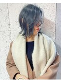 ウザbang × 外ハネbob × ダークネイビー【Steed/立川】