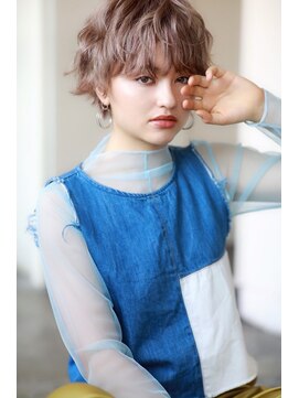 ルーク 立川(LUK) Lien☆ショートマッシュ毛先パーマ×ナチュラルフォギーベージュ