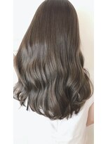 ジーナ 池袋(Zina)&nbsp;セシルカットフリンジウェーブx大人かわいい前髪ココアブラウン