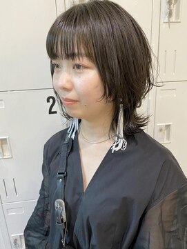 クリアーオブヘアー 栄南店(CLEAR of hair) プチウルフ×カーキカラー