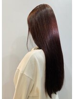 ヘア イノウエ HAIR INOUE ツヤさらロング モテピンクブラウン