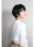 大人ショート/丸みショート/前髪ありショート[メンズライク]