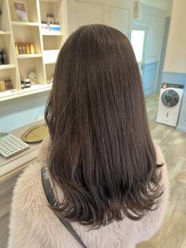 フレーム へアアンドトリートメント 天王寺北口店(FRAME) [FRAME 天王寺北口店] 艶カラーラベンダーブラウン