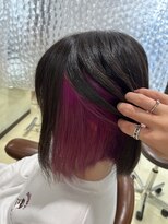 アズール 草加(azule) インナー、イヤリングカラー ビビットピンク