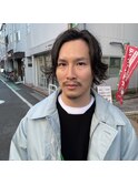 「grandir」かきあげ×ニュアンスパーマ