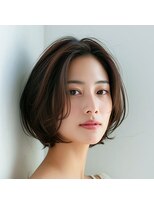 クラッチアートワークス(CLUTCH ART WORKS) 襟足すっきりで大人かわいい暗髪×小顔大人ボブ