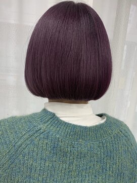 ルノン フィージュ(LUNON fieju) ピンクラベンダーカラー/ケアブリーチ/韓国/ボブ