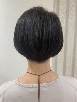 アッシュ 仙川店(Ash) 50代縮毛矯正毛 ハンサムショート 初刈り上げ メンズライク