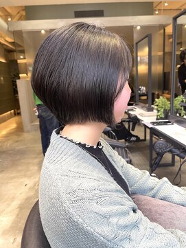 レーヴバイロンド 仙台(Reve by Lond) 仙台ショートボブ髪質改善外ハネボブワイドバングイメチェン美髪