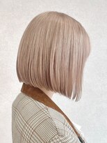 ムク 横浜店(muku)&nbsp;ダブルカラーミルクティーベージュカラーケアブリーチ韓国ボブ