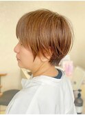 ハイライトカラー/ハンサムショート/イエローベージュ/末吉海斗
