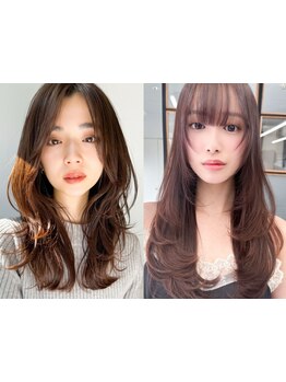 こだわりの顔周りレイヤー＆前髪カットで、人気の韓国ヘアに◇髪質改善トリートメントとの相性も◎(韓国)