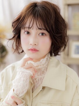 カバーヘア ブリス 大宮西口(COVER HAIR bliss) 大人ガーリーふわふわボブ小顔デジタルパーマc7大宮