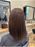 【カット】くびれヘア/アプリコットオレンジ／中島