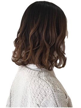 ヘアーズファイン(hair's fine) 透明感◎20代30代グラデーショカラーボブ大人可愛い