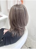白髪ぼかしハイライト