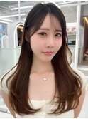 韓国風レイヤーカット髪質改善ダブルカラーハッシュカット