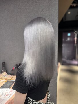 エン 栄店(enne) 大人ガーリー/ダークアッシュ/ミディアムレイヤーカット/栄