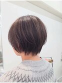 白髪ぼかしショートボブ