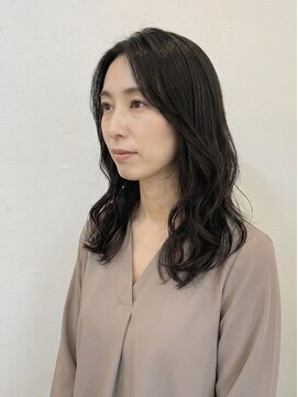 レセ 南柏店(Laissez) 脱力ウェーブ/外国人風セミロング【レセ南柏店】