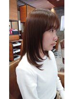 モスト ブリヤン(MOST BURYAN)&nbsp;ミディアムレイヤースタイルで髪質改善カラー