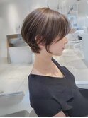 ショートカット×ひし形ショートボブ×前髪あり20代30代40代 a