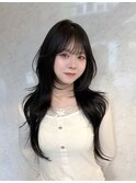 韓国へア/レイヤー/顔周り/ボブ/透明感カラー/縮毛矯正