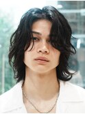 銀座シャドウパーマニュアンスパーマツーブロックメンズパーマ