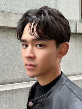 ロンドロゼ 池袋(Lond rose) men'sニュアンスパーマダウンバングフェザーカット/ダウンパーマ