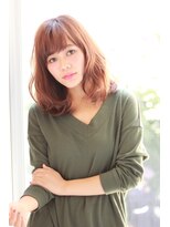 【K-two青山】厚めのサイドバングで骨格補正！ふんわりミディ