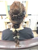 4つあみ☆立体ヘアセット