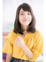 ミック ヘアアンドビューティー 大山店(miq  Hair&Beauty)&nbsp;好感度UP！斜めバングｘワンカール