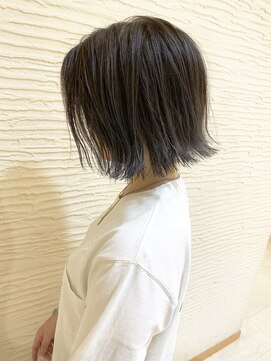 モリオ フロム ロンドン サッポロファクトリー店(morio FROM LONDON) 【morio】札幌ボブ ダークグレージュグラデーション外ハネボブ