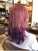ピンクパープルカラーグラデーションカラー
