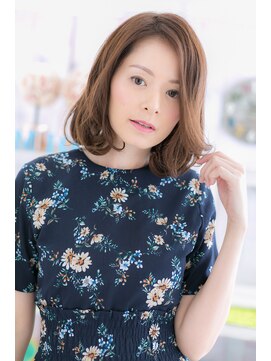 ミック 日暮里店(miq) 外国人風アシンメトリー大人フェミニンかきあげボブb1