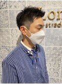 爽やか刈り上げアップバンク韓国マッシュ　スキンフェード