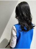 暗髪透明感ブルーブラック