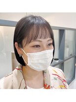 プリマ アンジュ 中目黒店(PRIMA ange)&nbsp;ショートボブ×薄めぱっつん前髪　PRIMA ange 中目黒