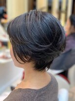 クオリス 上福岡店(QUALIS)&nbsp;黒髪/白髪染め/グラデーション/ショートカット/前下がり/50代/