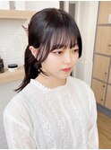 韓国前髪顔周り×美髪レイヤー[横浜/縮毛矯正/前髪縮毛矯正]